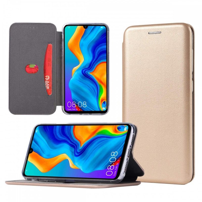 Smart Magnet Elegance Book For Xiaomi Redmi 9C - Color : Gold