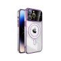 Magsafe Back Cover Wireless Charging With Camera Lens For Iphone 14 Pro Max  - Color : Purple