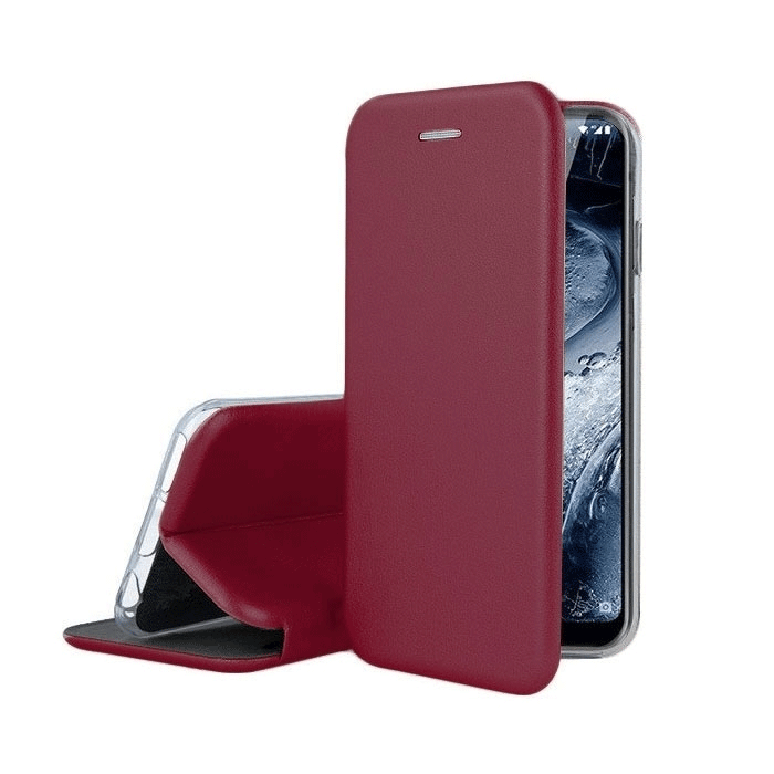 Smart Magnet Elegance Book For Iphone 11 Pro (5.8) - Color : Bordeaux