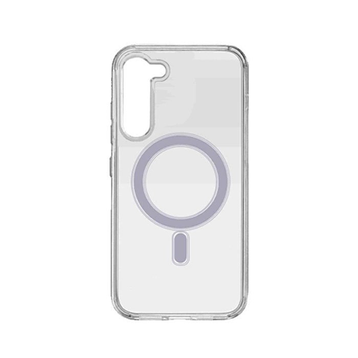 Magsafe Silicone Back Cover For Samsung S24 - Color : Clear
