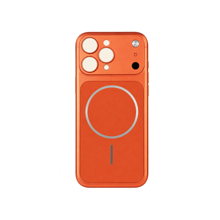Magsafe Back Cover Transform From Iphone 13 Pro Into Iphone 17 PM With Camera Lens - Color : Orange