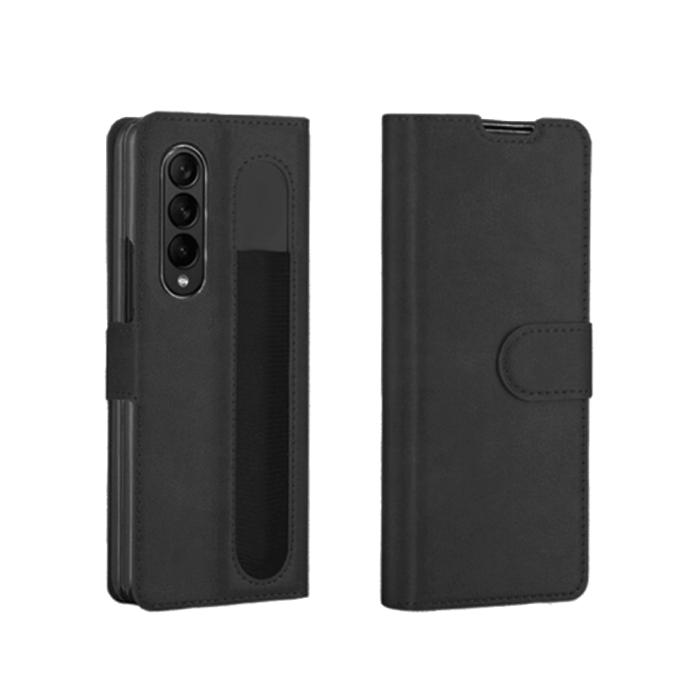 Book Case With Clip For Samsung Galaxy Z Fold 5 - Color : Black