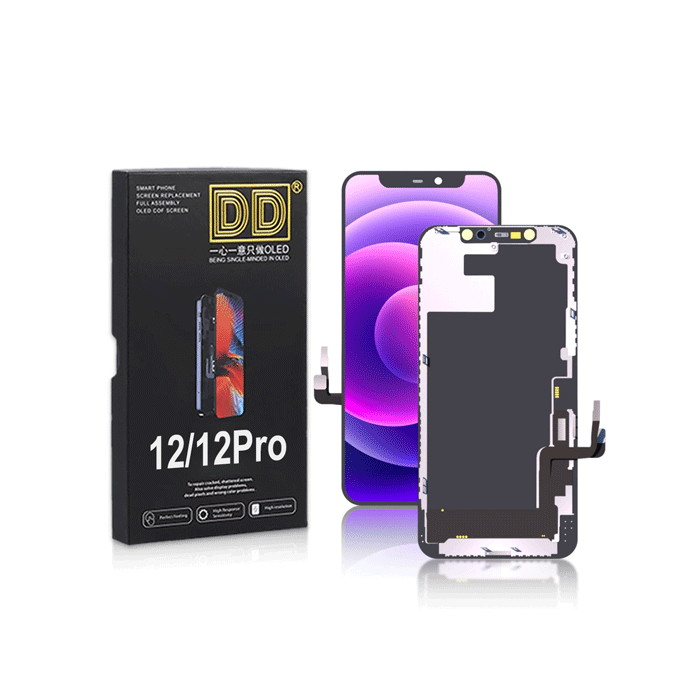 DD HARD OLED LCD Complete for Apple iPhone 12/12 Pro - Color : Black