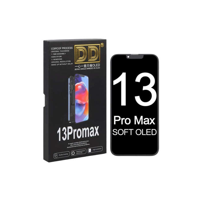 DD SOFT OLED LCD Complete for Apple iPhone 13 PRO MAX - Color : Black
