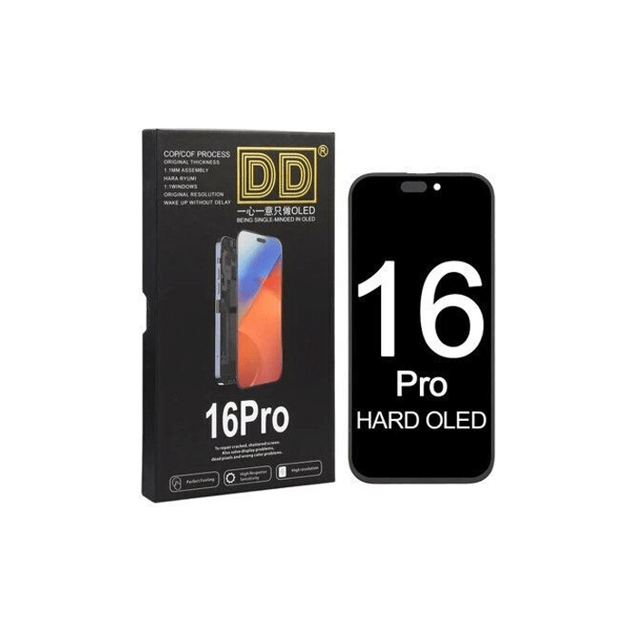DD HARD OLED LCD Complete for Apple iPhone 16 PRO - Color : Black
