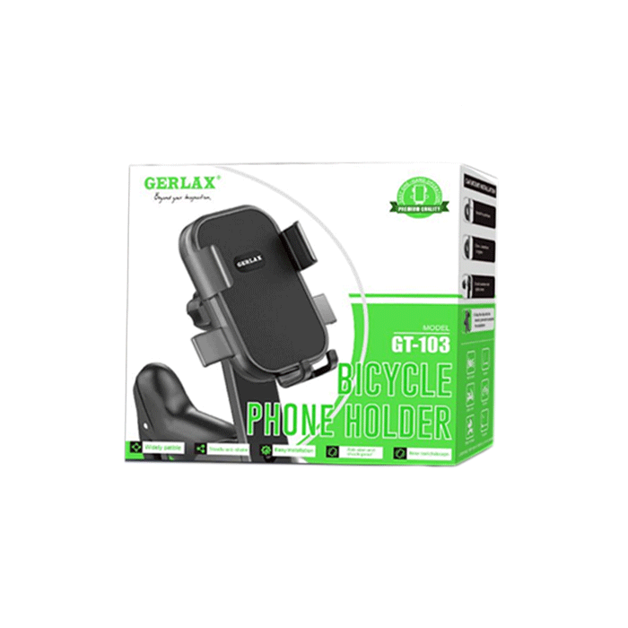 GERLAX GT-103 Mobile Motorcycle Stand with Adjustable Hooks - Color: Black