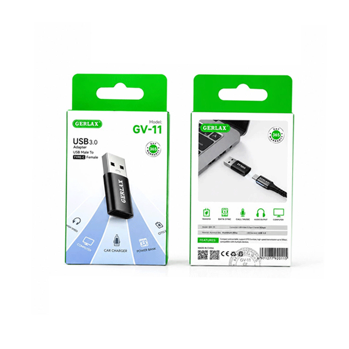 GERLAX GV-11 Adapter OTG USB 3.0 Male - Type C Female