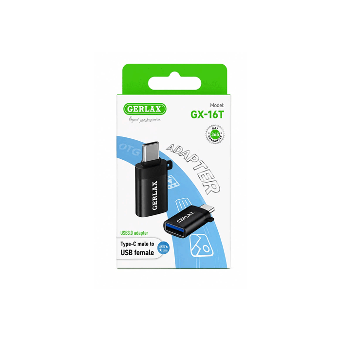 GERLAX GX-16T Mini Adapter OTG Type-C Male - USB 3.0 Female