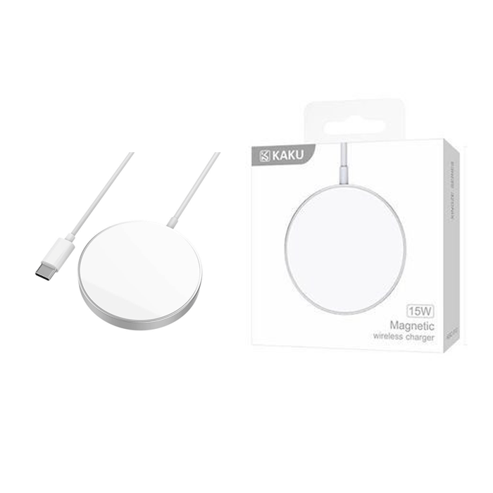 KAKUSIGA KSC-512 Magnetic Wireless Charger 15W - Color : White