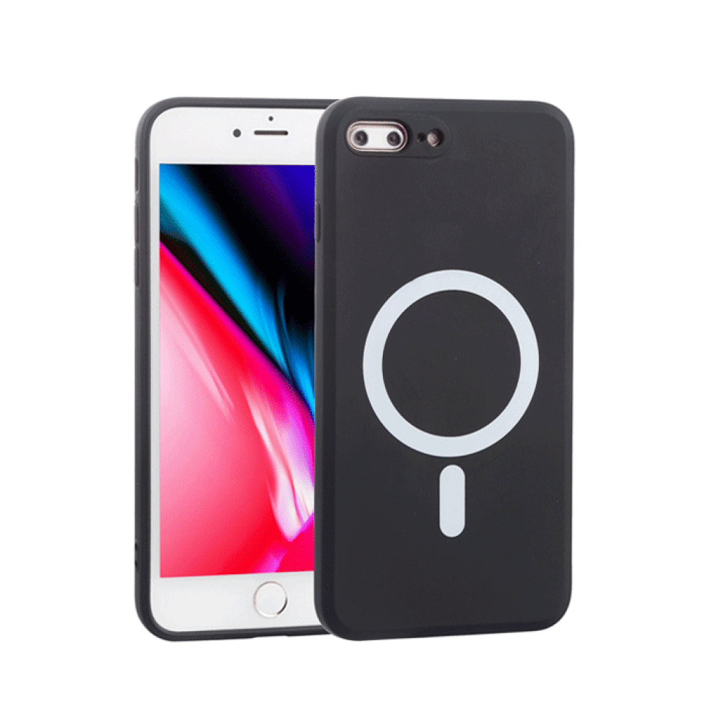 Magsafe Back Cover HQ For Iphone 7 Plus/ 8 Plus - Color : Black