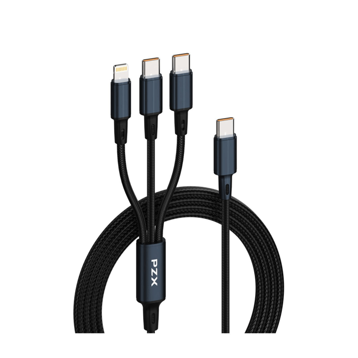 GERLAX GD-57 Charging And DATA 1.2M CABLE 120W 3 in 1 - Color: White