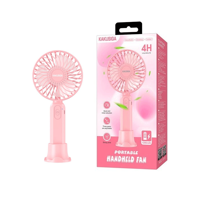 KAKUSIGA KSC-1510 Portable Handheld Fan - Color : Pink