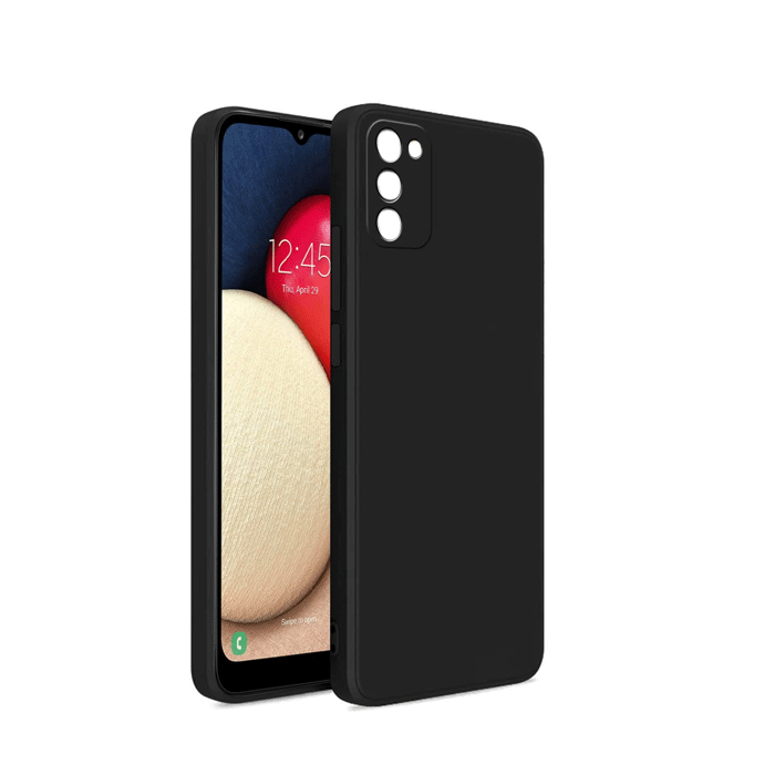 TPU Back Cover For Samsung Galaxy A03S - Color : Black