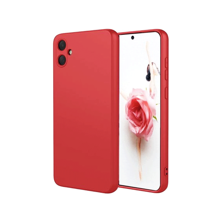 TPU Back Cover For Samsung Galaxy A06 - Color : Red