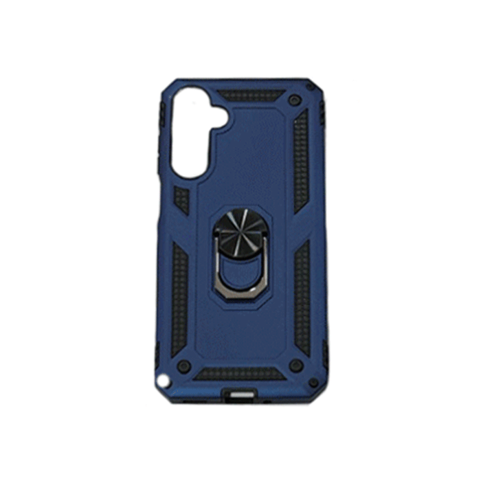 Armor Ring Stand Back Cover For Samsung Galaxy A07 - Color : Dark Blue