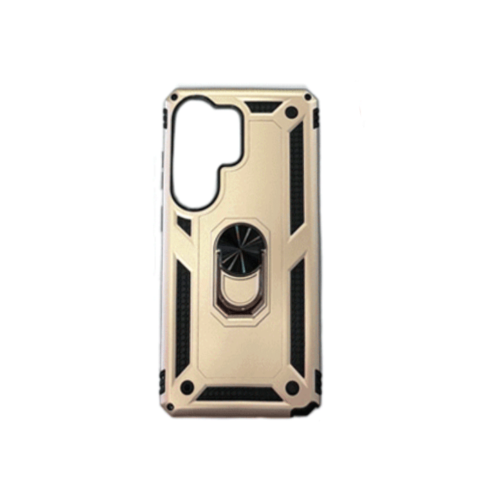 Armor Ring Stand Back Cover For Samsung Galaxy S23 Ultra - Color : Gold