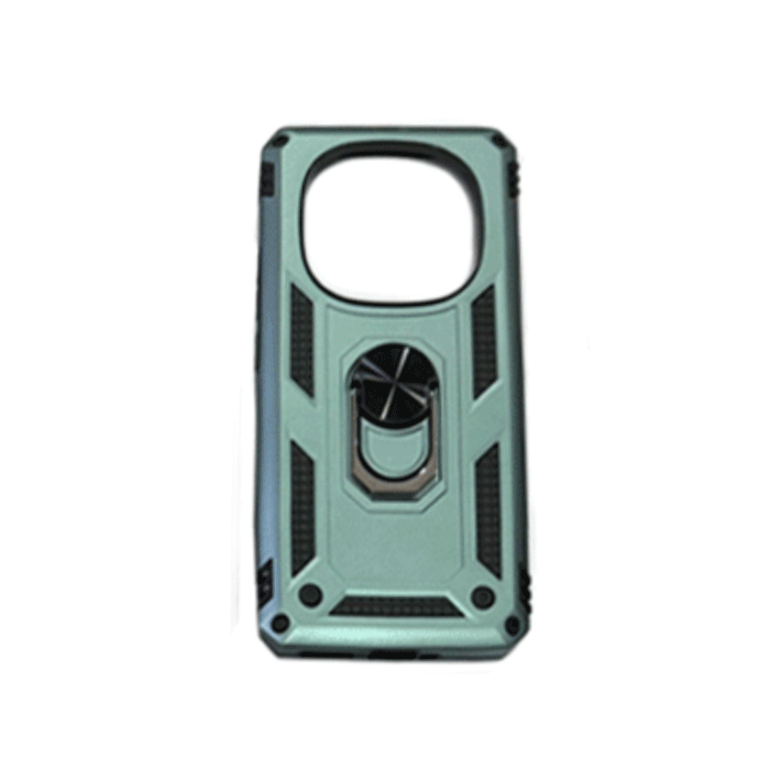 Armor Ring Stand Back Cover For Xiaomi Redmi Note 14 Pro 5G - Color : Green
