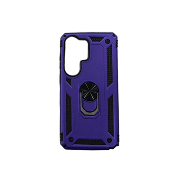 Armor Ring Stand Back Cover For Samsung Galaxy S23 Ultra - Color : Purple