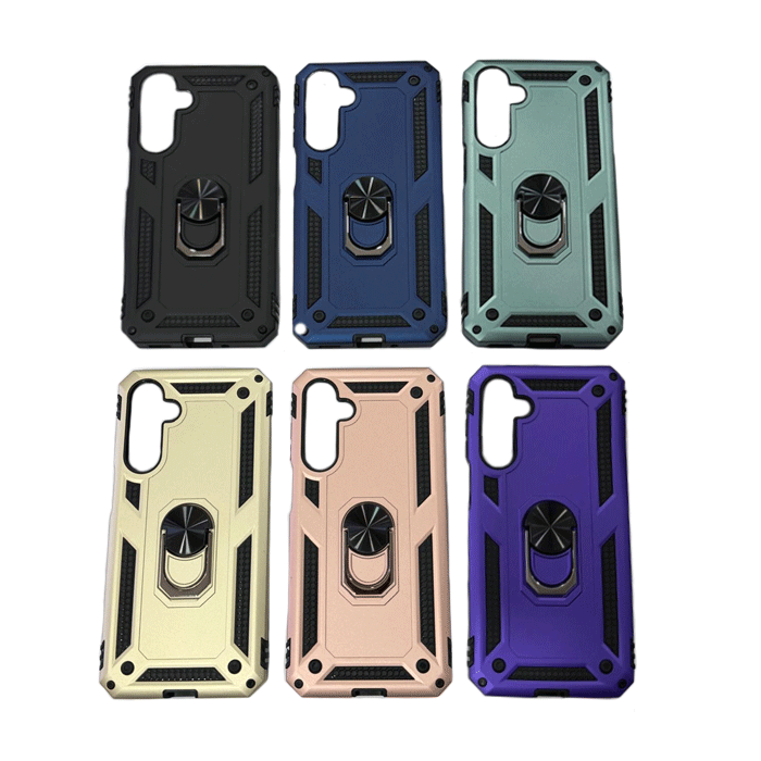 Armor Ring Stand Back Cover For Samsung Galaxy A07 - Color : Black