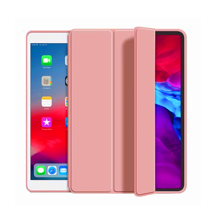 Slim PD Smart Tri-Fold Cover HQ With Pen Case For Samsung TAB S6 Lite 2022 10.4 - Color : Rose Gold