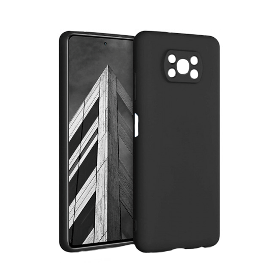 TPU Back Cover For Xiaomi Poco X3 - Color : Black