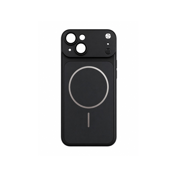 Magsafe Back Cover Transform From Iphone 15 To Iphone 17 PM With Camera Lens - Color : Black