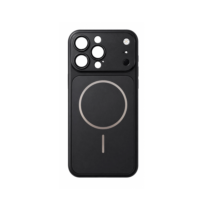 Magsafe Back Cover Transform From Iphone 16 Pro To Iphone 17 PM With Camera Lens - Color : Black