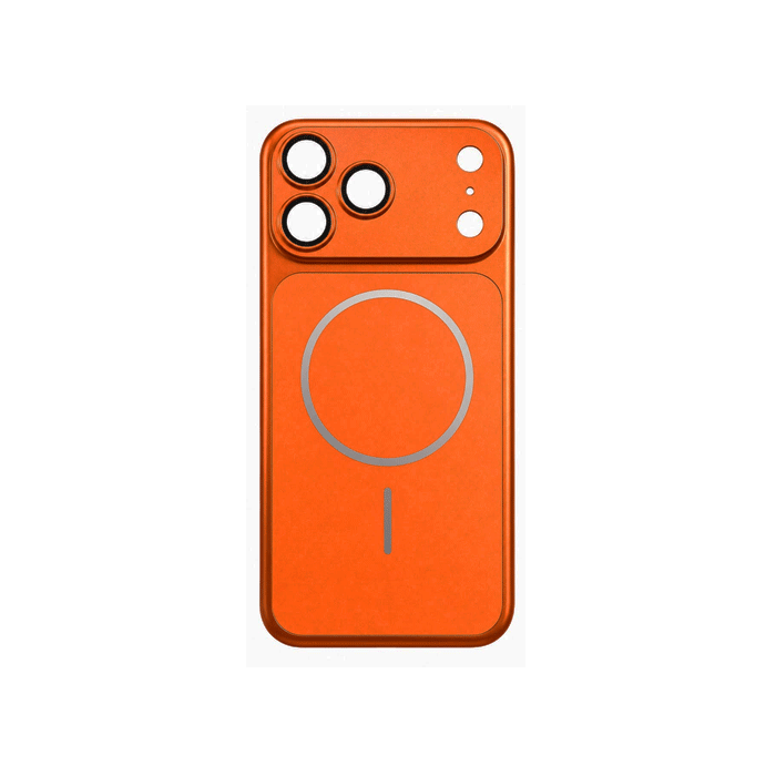 Magsafe Back Cover For Iphone 17 Pro Max With Camera Lens - Color : Orange