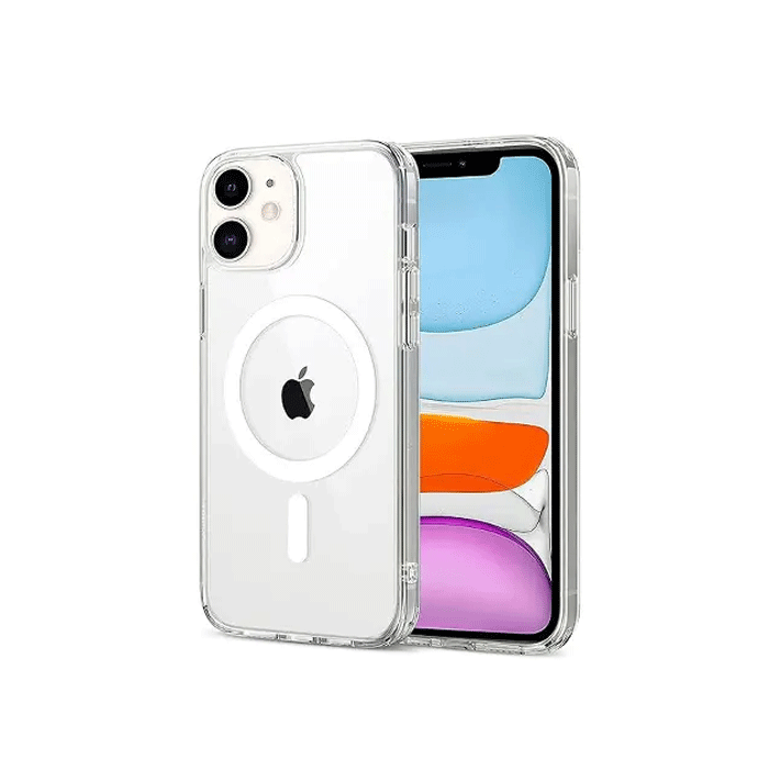 Magsafe Silicone Back Cover For Iphone 11 - Color : Clear