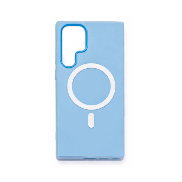 Light Magsafe Back Cover HQ For Samsung Galaxy S23 Ultra - Color : Light Blue