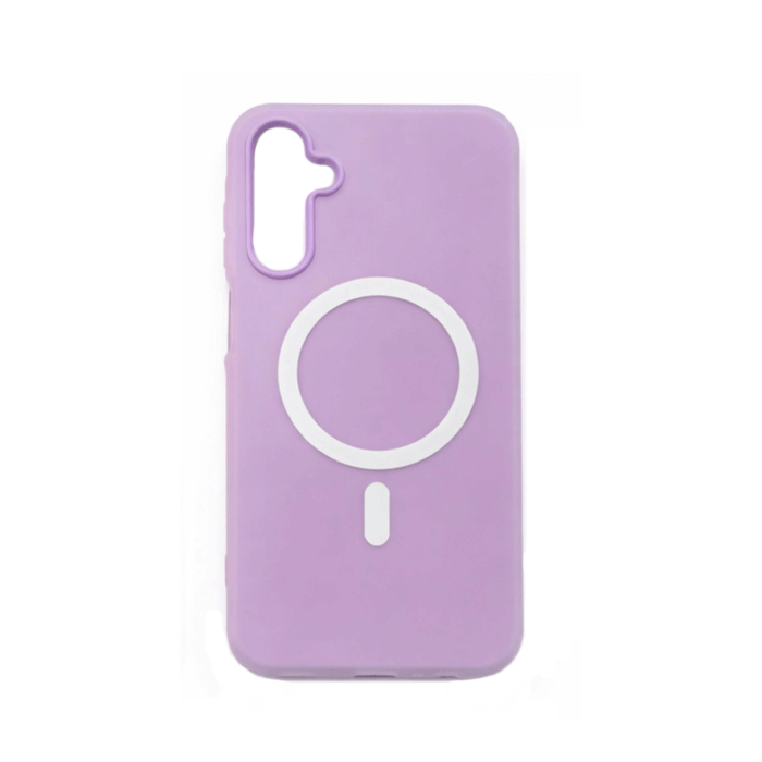 Light Magsafe Back Cover HQ For Samsung Galaxy A06 - Color : Lilac