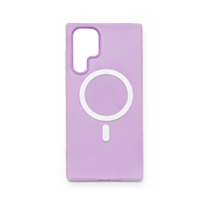 Light Magsafe Back Cover HQ For Samsung Galaxy S22 Ultra - Color : Lilac