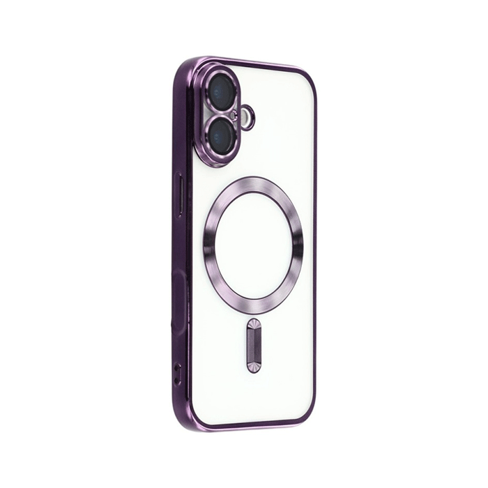 Magsafe Back Cover HQ For Iphone 16 Plus With Camera Lens - Color : Purple