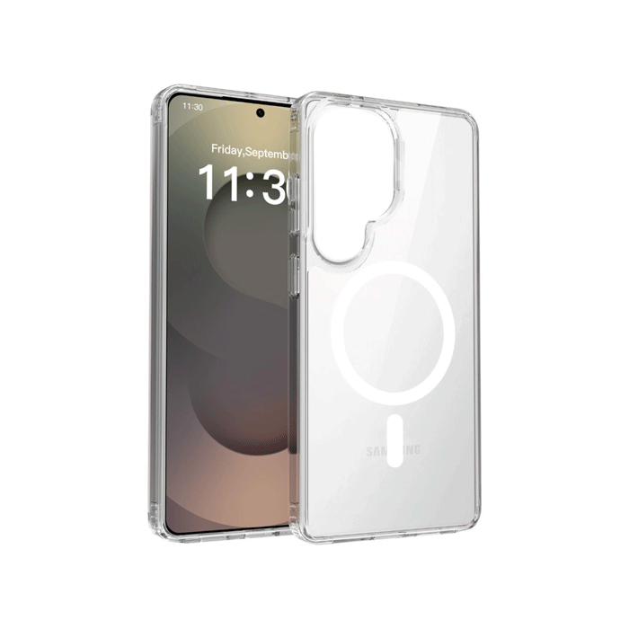 Magsafe Silicone Back Cover For Samsung Galaxy S26 Ultra - Color : Clear