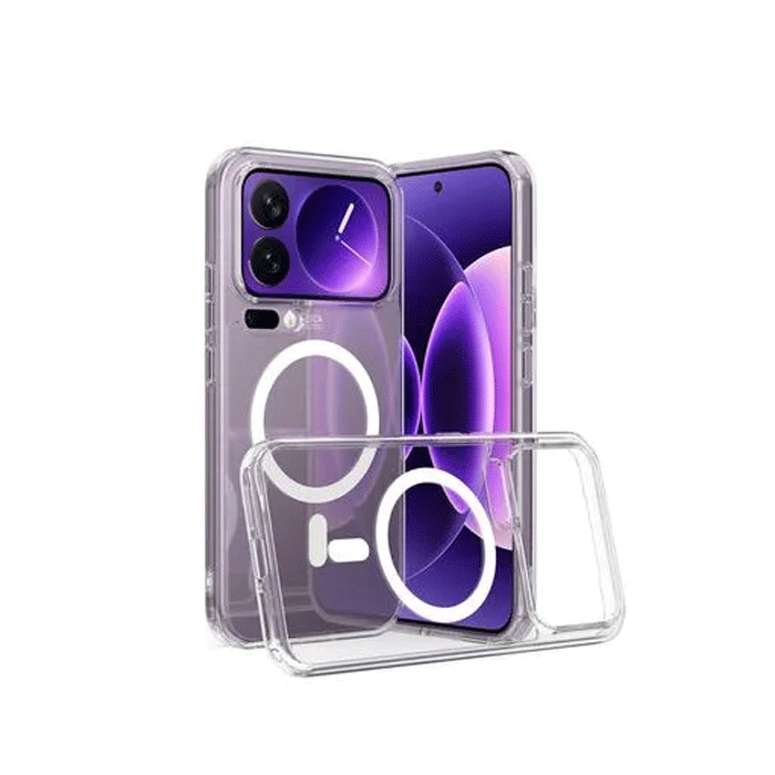 Magsafe Silicone Back Cover For Xiaomi Mi 17 Pro - Color : Clear