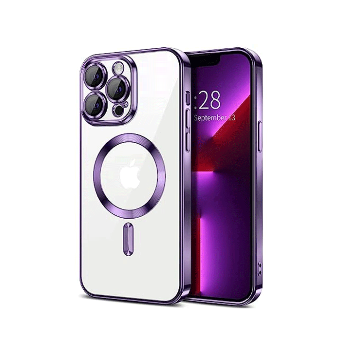 Magsafe Back Cover HQ For Iphone 11 Pro Max With Camera Lens - Color : Purple