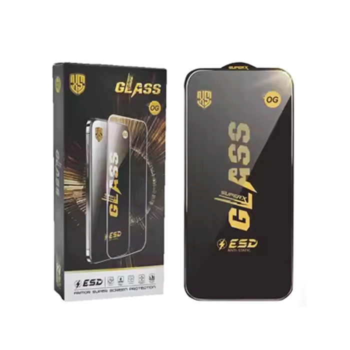 Screen Protector OG Full Glass Full Glue Tempered Glass For Samsung Galaxy S24 FE - Color: Black