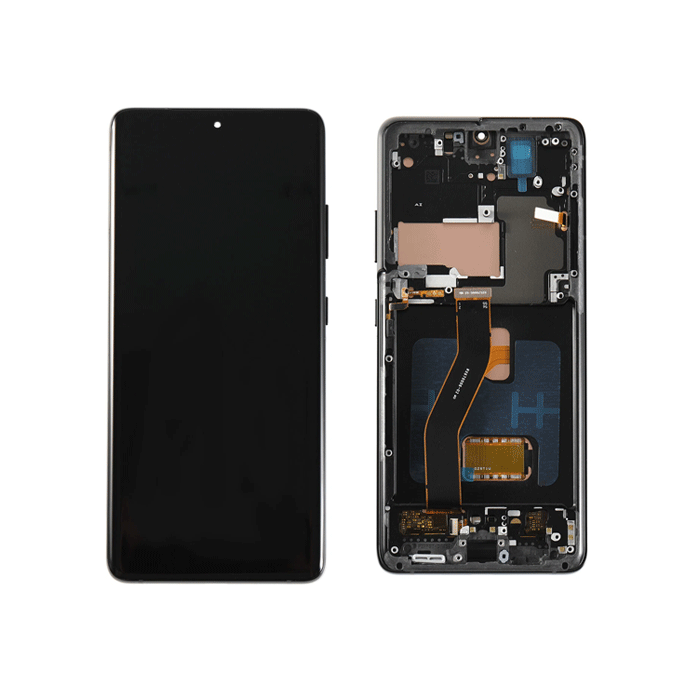 Soft Oled LCD Complete with Frame for Samsung S21 Ultra