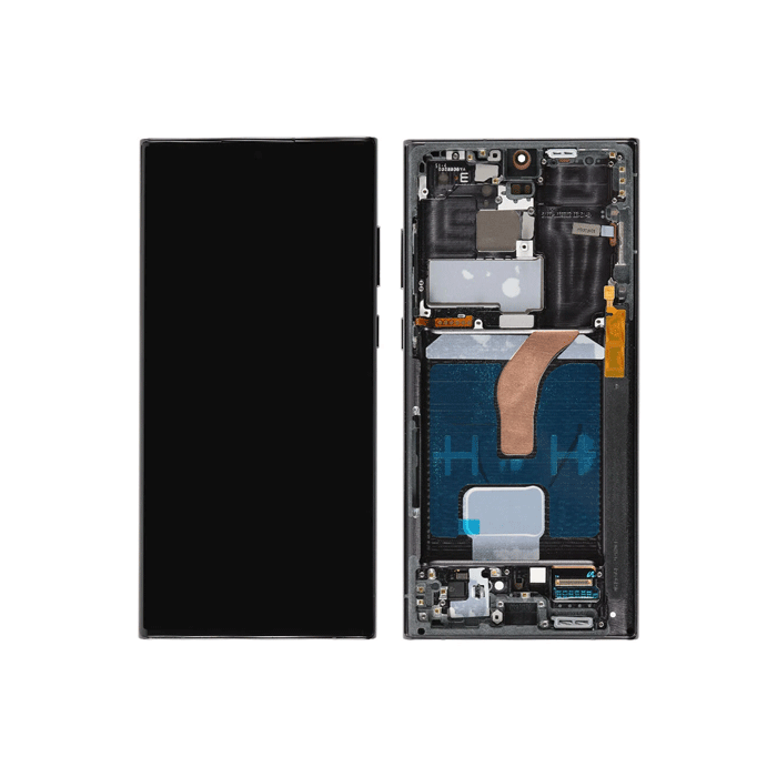 Soft Oled LCD Complete with Frame for Samsung S22 Ultra