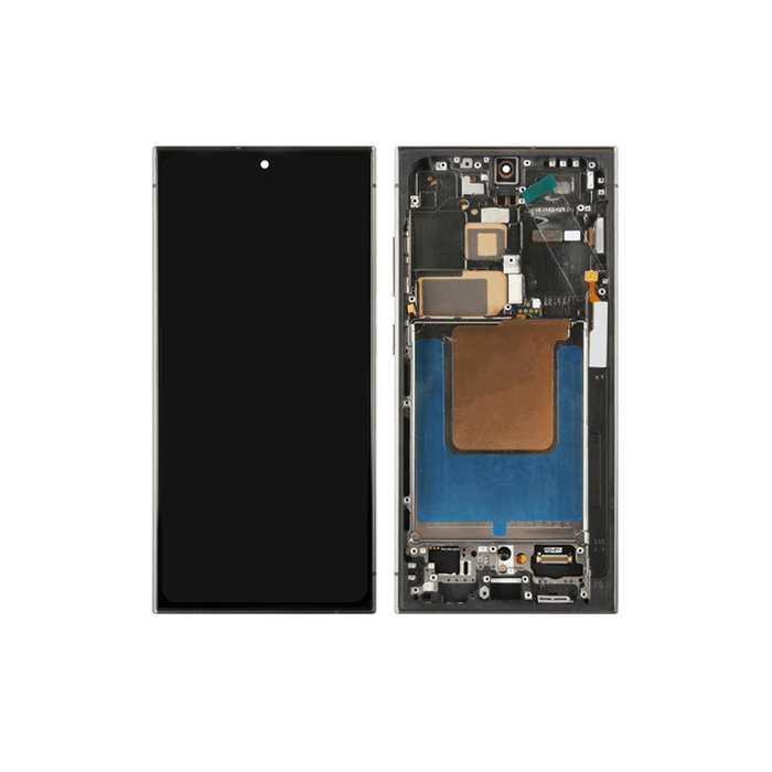 Soft Oled LCD Complete with Frame for Samsung S24 Ultra