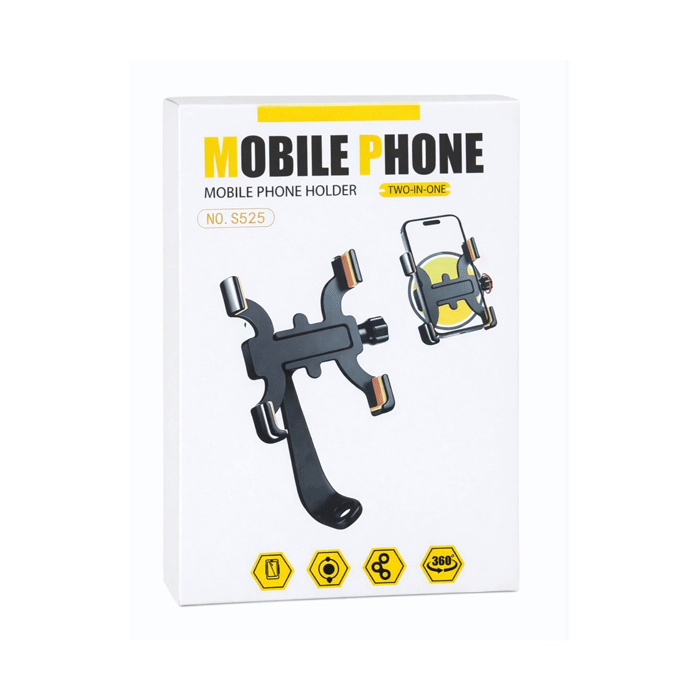 O-LONNIE S525 Mobile Bicycle Stand with Adjustable Hooks - Color: Black