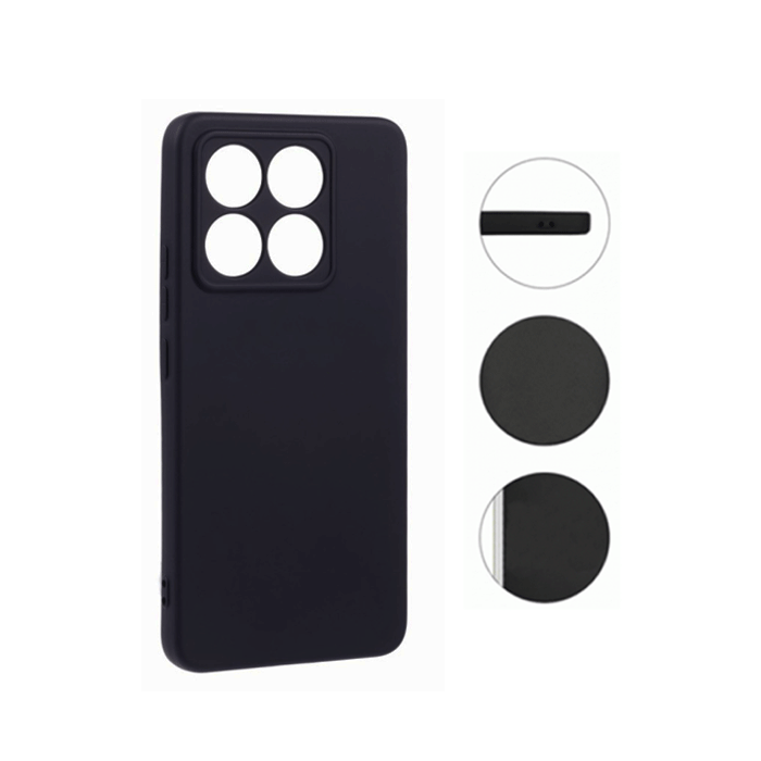 Soft HQ Back Cover For Xiaomi 15T Pro - Color : Black