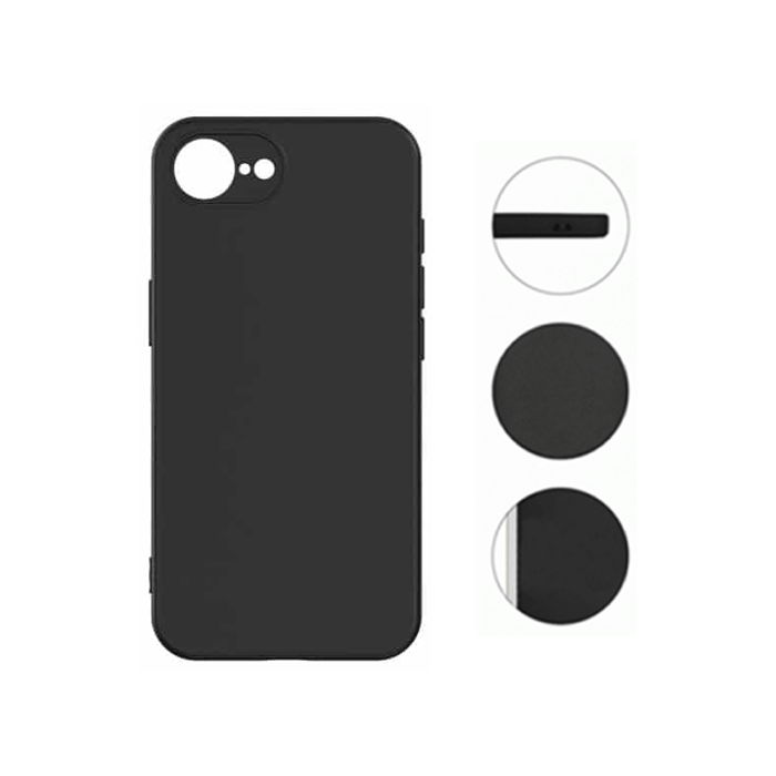 Soft HQ Back Cover For IPhone 16e - Color : Black