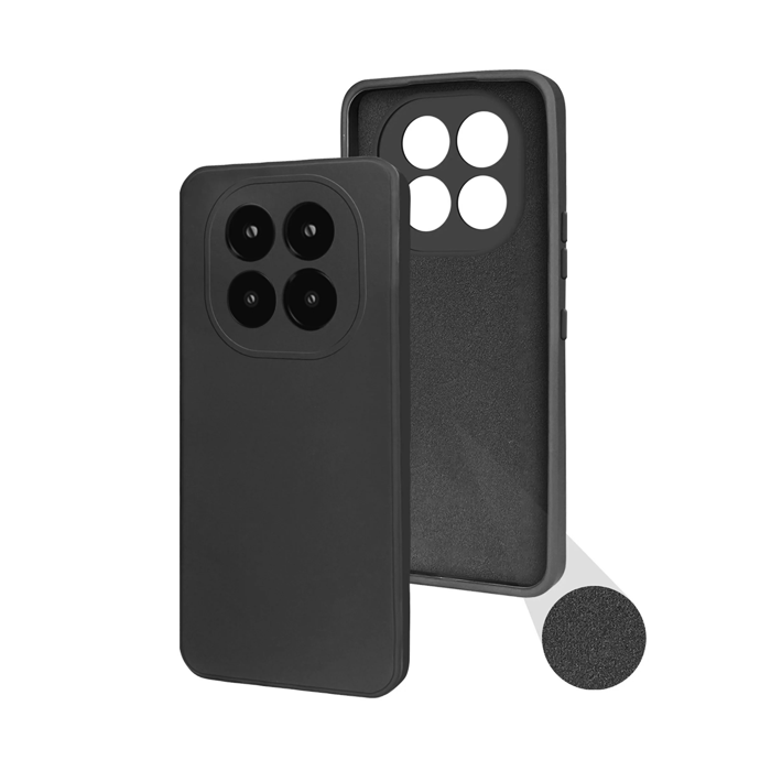 Soft HQ Back Cover For Xiaomi Redmi Note 14 Pro 5G - Color : Black