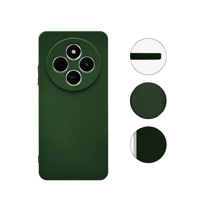 Soft HQ Back Cover For Xiaomi Redmi A4 5G / Redmi 14C / Poco C75 / Poco M7 5G - Color : Dark Green