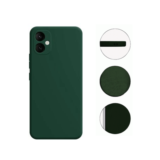 Soft HQ Back Cover For Samsung Galaxy A07 - Color : Dark Green